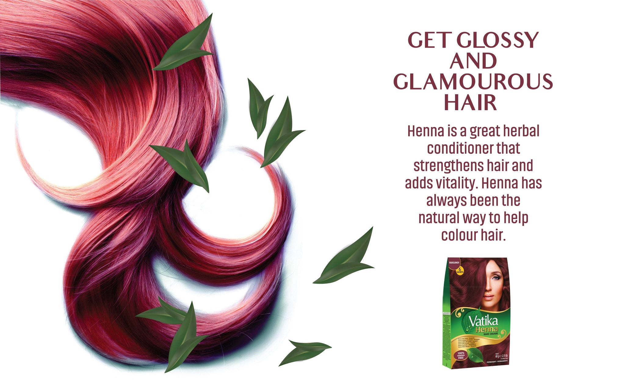 Vatika Henna Hair Color- Burgundy