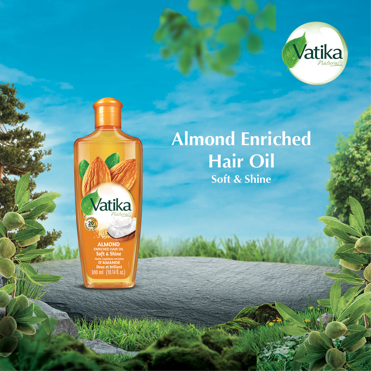 Vatika Naturals Almond Enriched Hair Oil