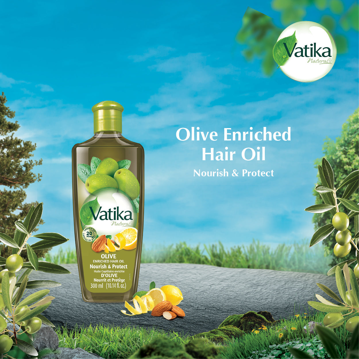 Vatika Naturals Olive Enriched Hair Oil