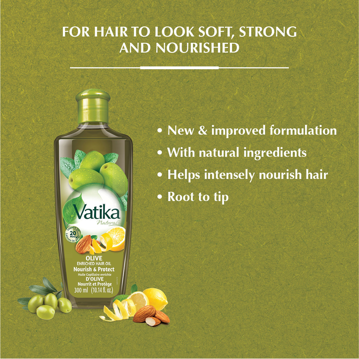 Vatika Naturals Olive Enriched Hair Oil
